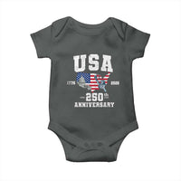250th Anniversary USA Baby Onesie 4th of July America US Flag Patriotic 250 Years American Flag