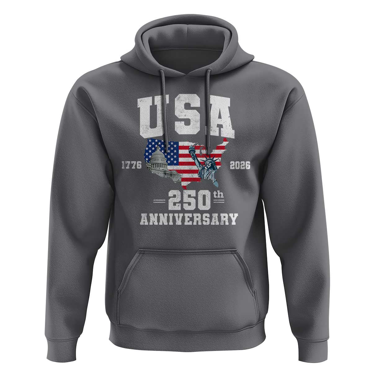 250th Anniversary USA Hoodie 4th of July America US Flag Patriotic 250 Years American Flag