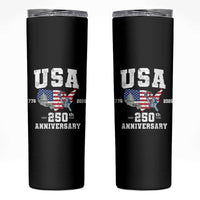 250th Anniversary USA Skinny Tumbler 4th of July America US Flag Patriotic 250 Years American Flag