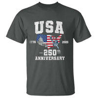 250th Anniversary USA T Shirt 4th of July America US Flag Patriotic 250 Years American Flag