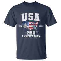 250th Anniversary USA T Shirt 4th of July America US Flag Patriotic 250 Years American Flag