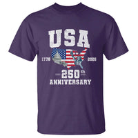 250th Anniversary USA T Shirt 4th of July America US Flag Patriotic 250 Years American Flag