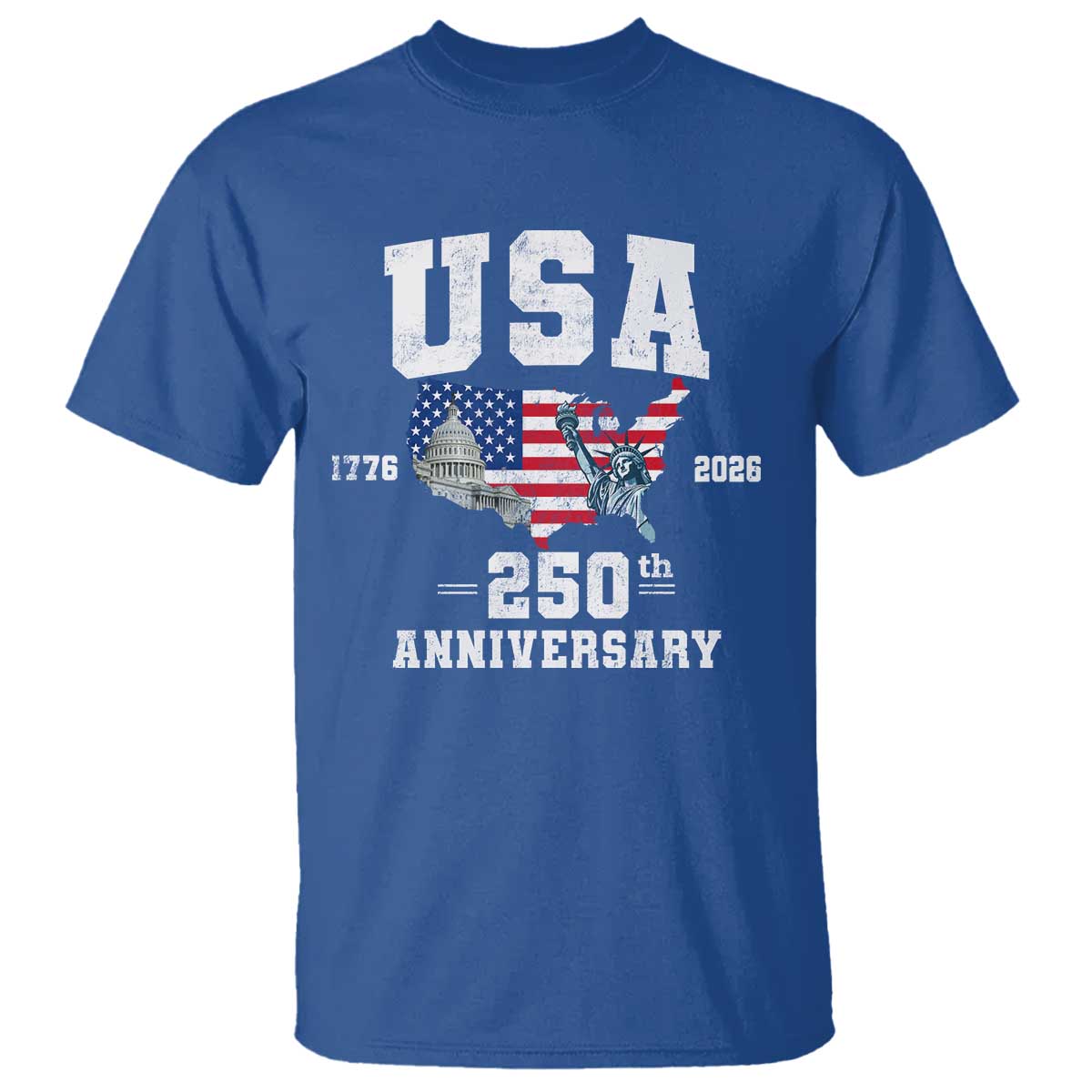 250th Anniversary USA T Shirt 4th of July America US Flag Patriotic 250 Years American Flag