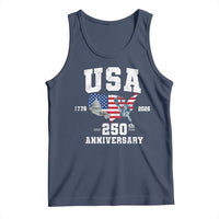 250th Anniversary USA Tank Top 4th of July America US Flag Patriotic 250 Years American Flag