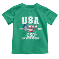 250th Anniversary USA Toddler T Shirt 4th of July America US Flag Patriotic 250 Years American Flag