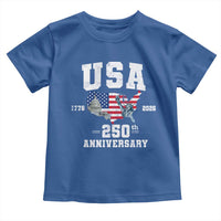 250th Anniversary USA Toddler T Shirt 4th of July America US Flag Patriotic 250 Years American Flag