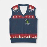 Funny Uncle V-Neck Knit Sweater Vest Cool Funcles Club Funcle Alligator