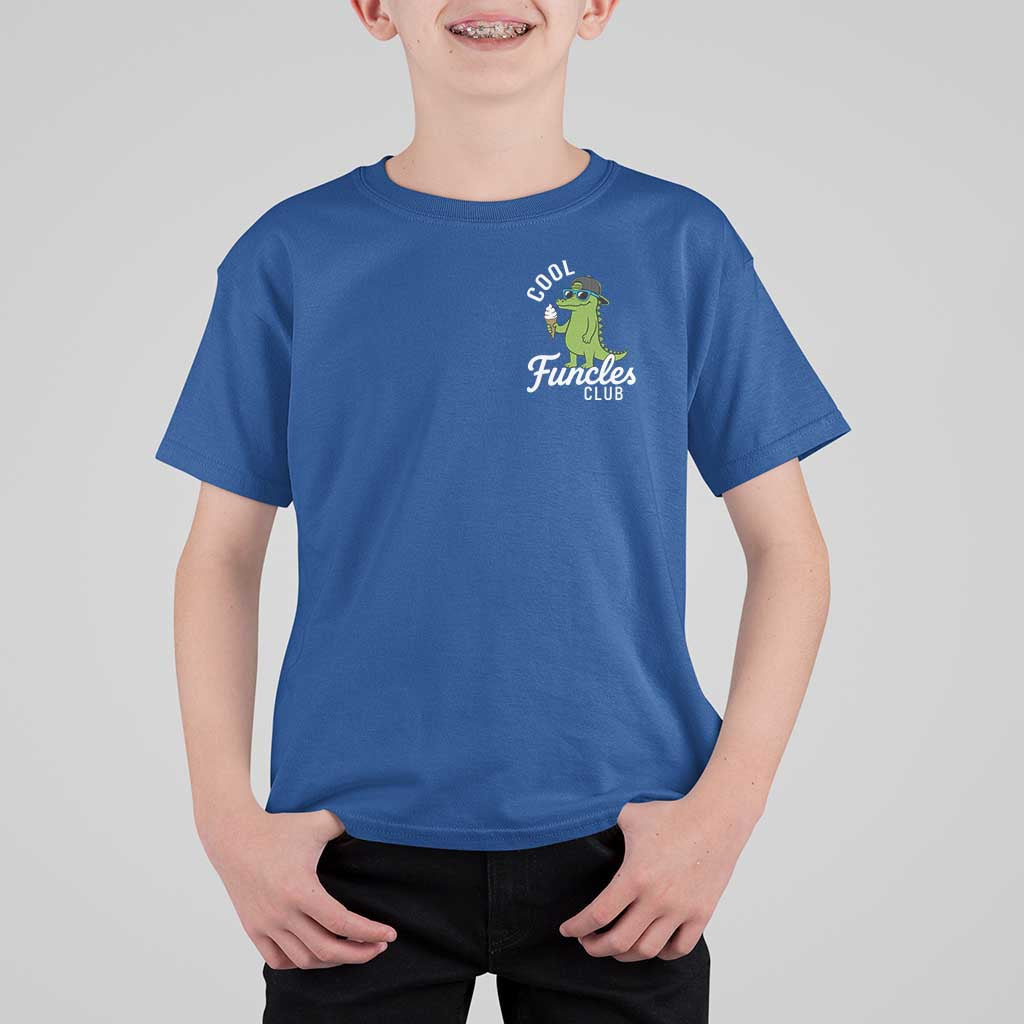 Funny Uncle T Shirt For Kid Cool Funcles Club Funcle Alligator
