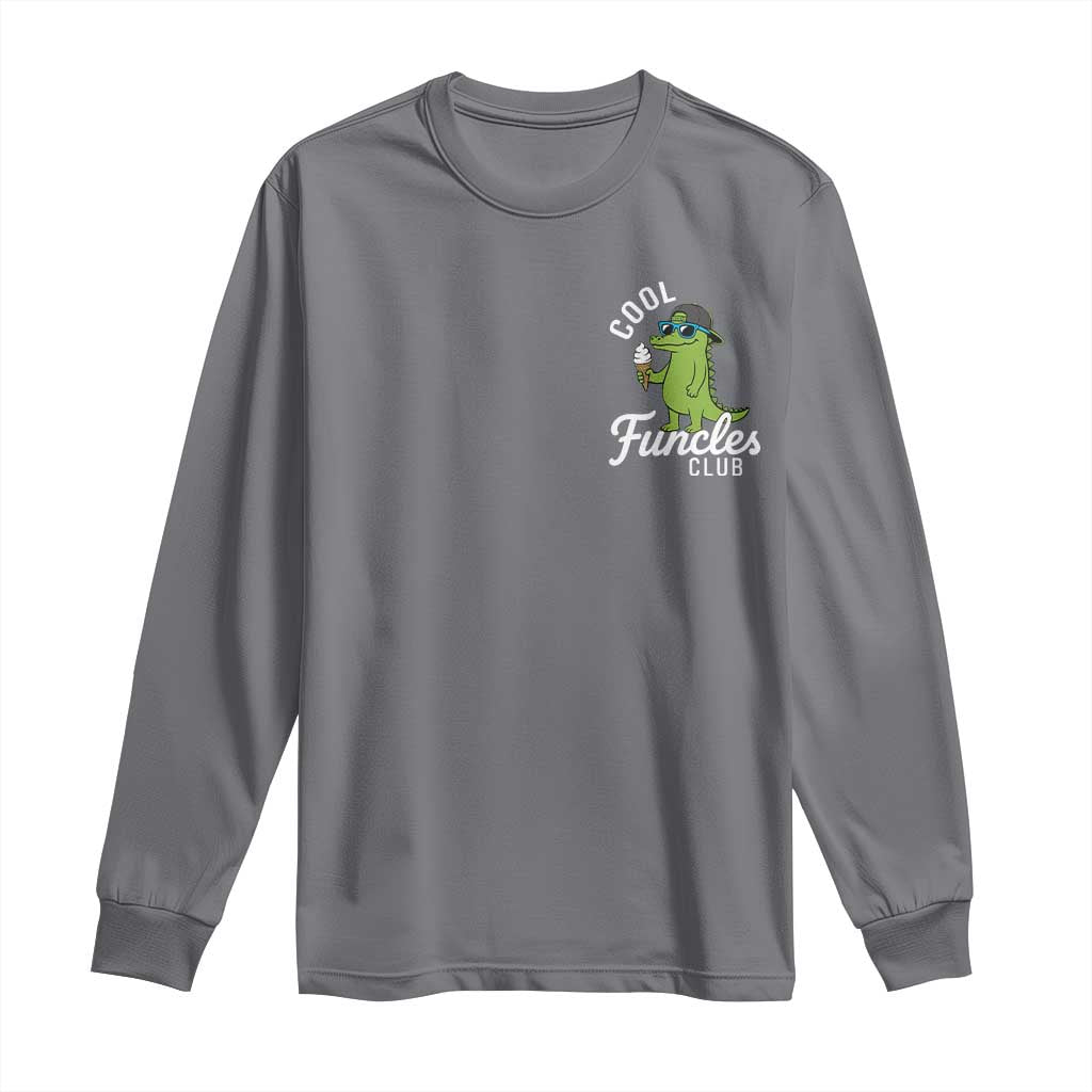 Funny Uncle Long Sleeve Shirt Cool Funcles Club Funcle Alligator