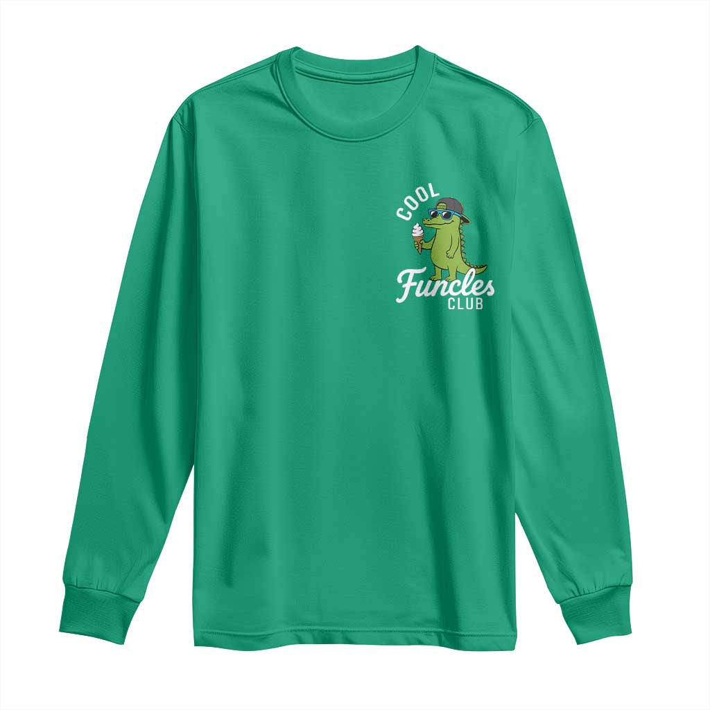 Funny Uncle Long Sleeve Shirt Cool Funcles Club Funcle Alligator