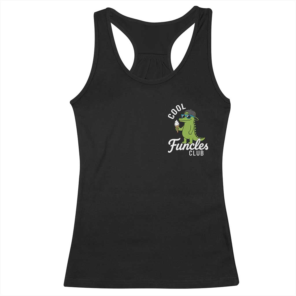 Funny Uncle Racerback Tank Top Cool Funcles Club Funcle Alligator
