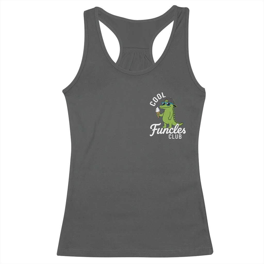 Funny Uncle Racerback Tank Top Cool Funcles Club Funcle Alligator