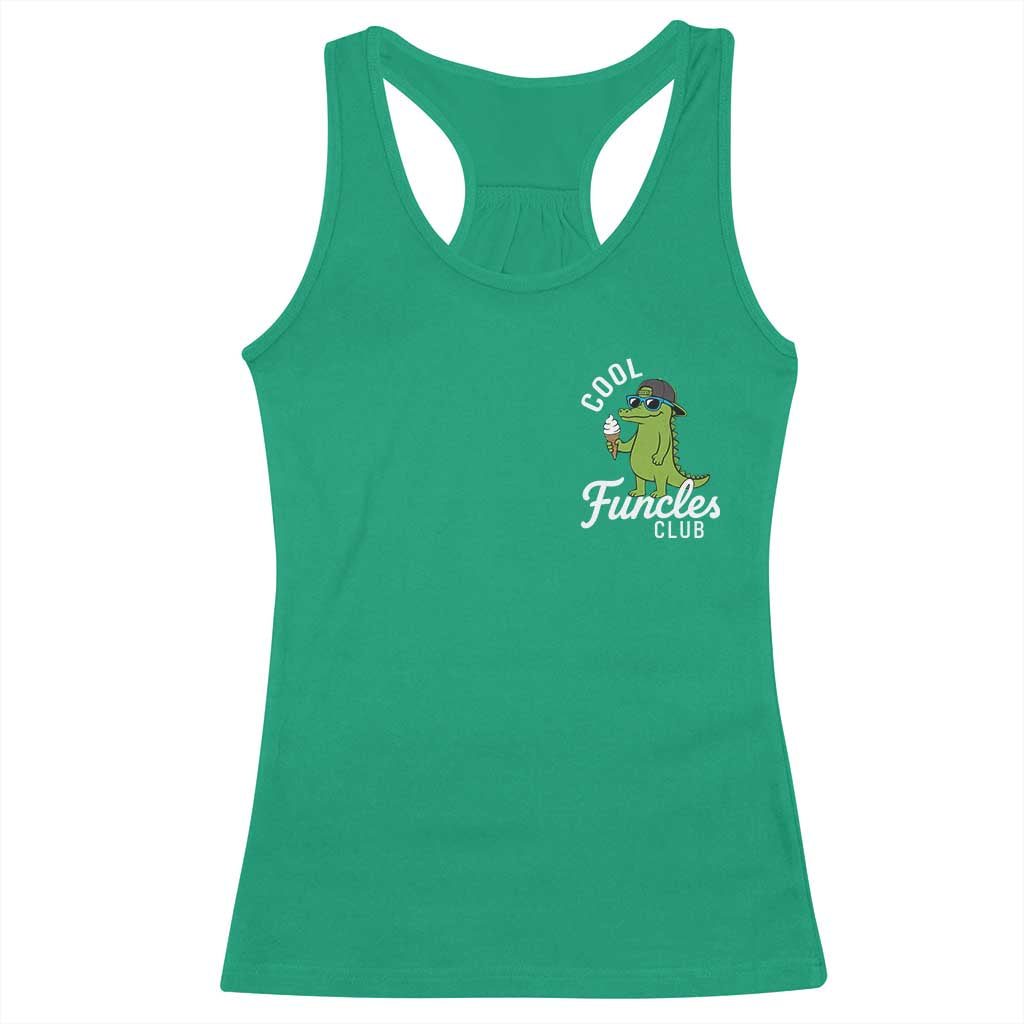 Funny Uncle Racerback Tank Top Cool Funcles Club Funcle Alligator