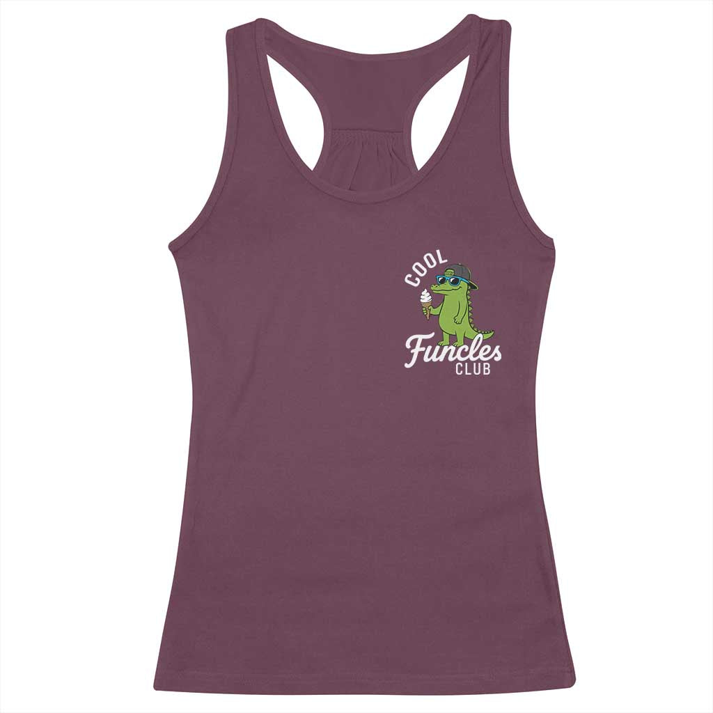 Funny Uncle Racerback Tank Top Cool Funcles Club Funcle Alligator