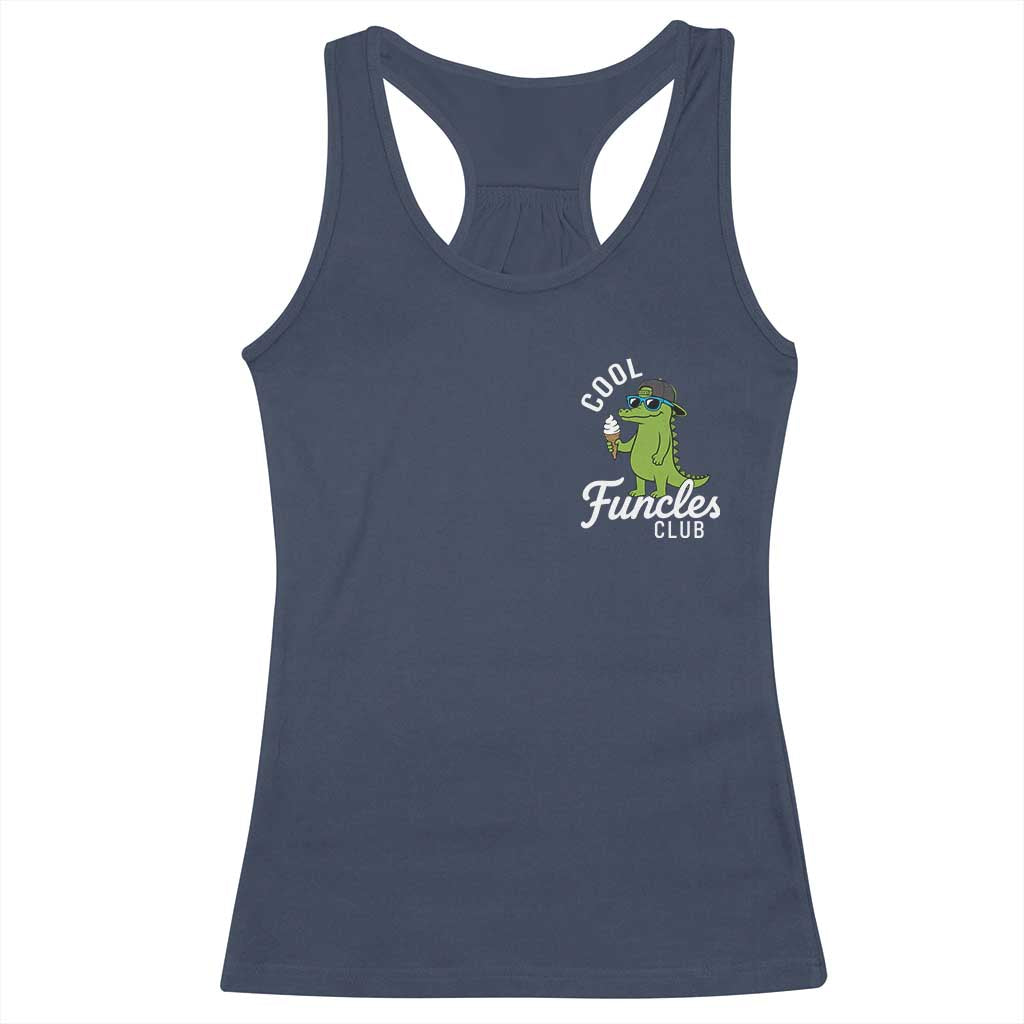 Funny Uncle Racerback Tank Top Cool Funcles Club Funcle Alligator