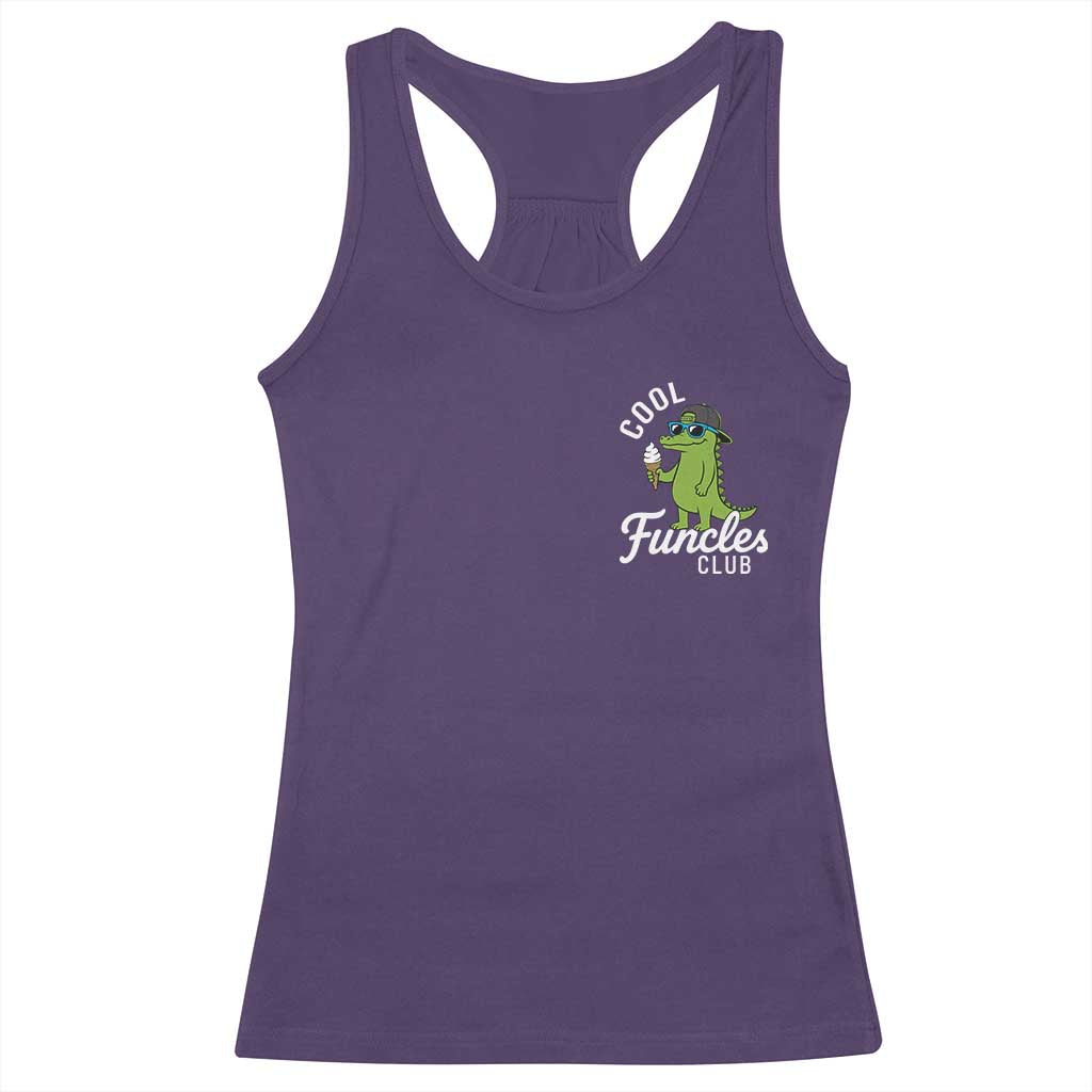 Funny Uncle Racerback Tank Top Cool Funcles Club Funcle Alligator
