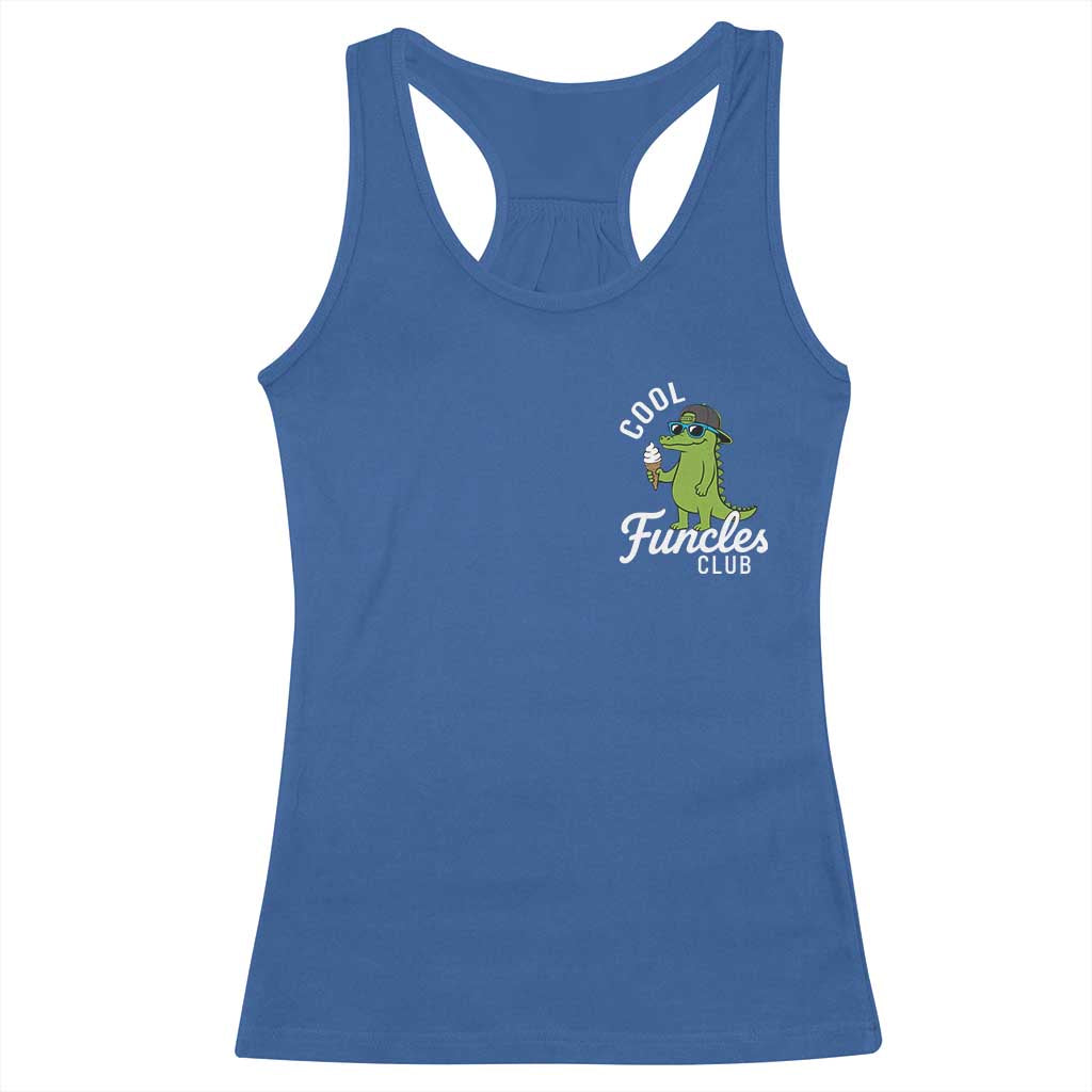 Funny Uncle Racerback Tank Top Cool Funcles Club Funcle Alligator