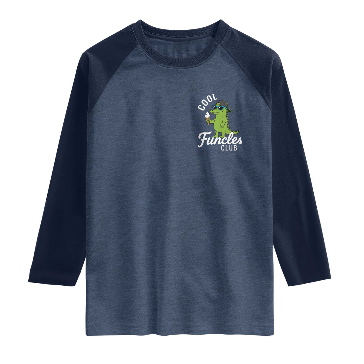 Funny Uncle Raglan Shirt Cool Funcles Club Funcle Alligator
