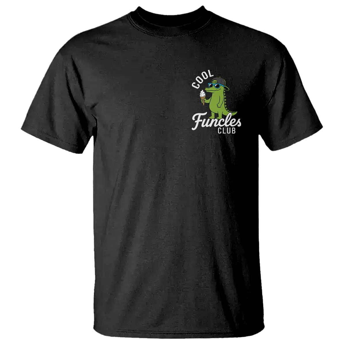 Funny Uncle T Shirt Cool Funcles Club Funcle Alligator
