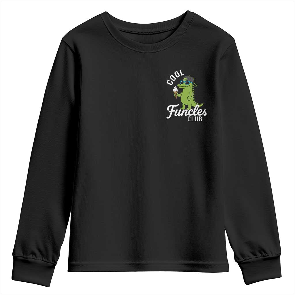 Funny Uncle Youth Sweatshirt Cool Funcles Club Funcle Alligator
