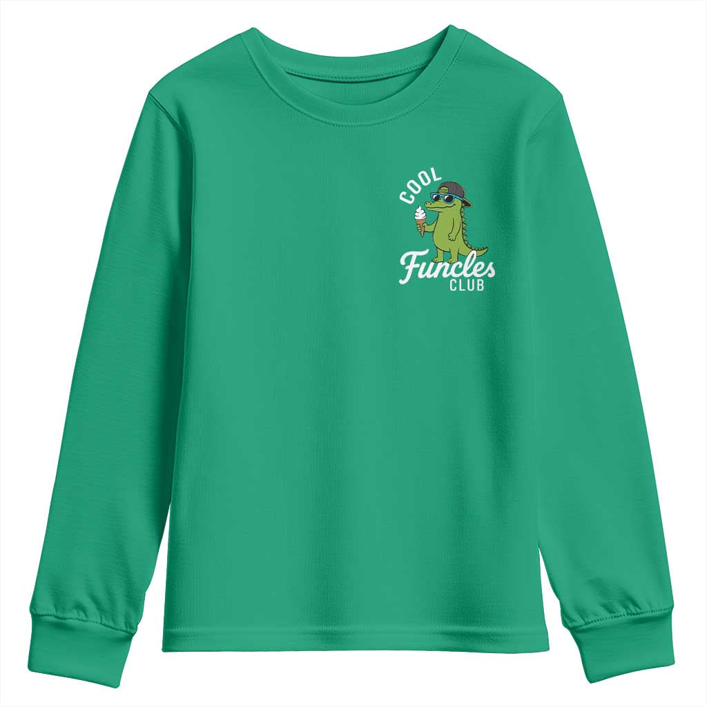 Funny Uncle Youth Sweatshirt Cool Funcles Club Funcle Alligator