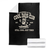 Cool Dads Club Throw Blanket Retro Skater Fatherhood Still Cool Just Tired Funny Dad Gifts