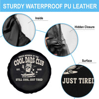 Cool Dads Club Spare Tire Cover Retro Skater Fatherhood Still Cool Just Tired Funny Dad Gifts
