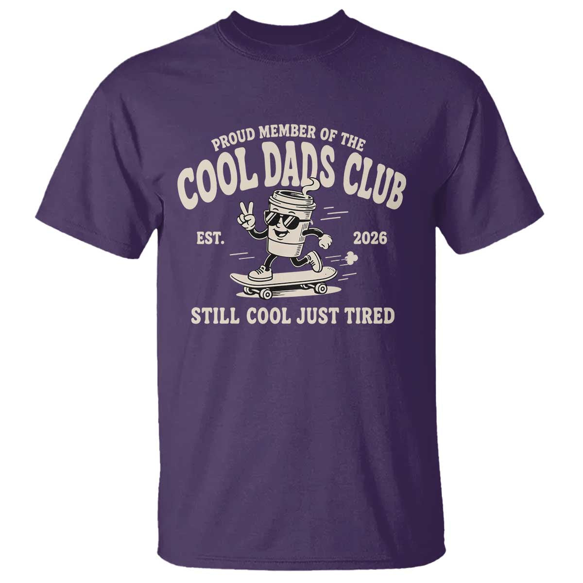 Cool Dads Club T Shirt Retro Skater Fatherhood Still Cool Just Tired Funny Dad Gifts