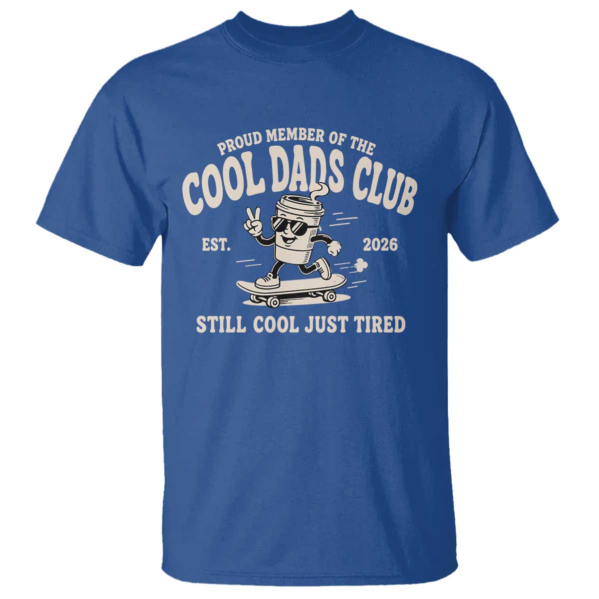 Cool Dads Club T Shirt Retro Skater Fatherhood Still Cool Just Tired Funny Dad Gifts