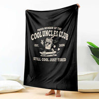 Cool Uncles Club Throw Blanket Retro Skater Uncle Still Cool Just Tired