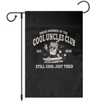Cool Uncles Club Garden Flag Retro Skater Uncle Still Cool Just Tired