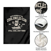 Cool Uncles Club Garden Flag Retro Skater Uncle Still Cool Just Tired