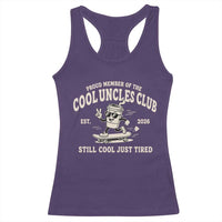 Cool Uncles Club Racerback Tank Top Retro Skater Uncle Still Cool Just Tired