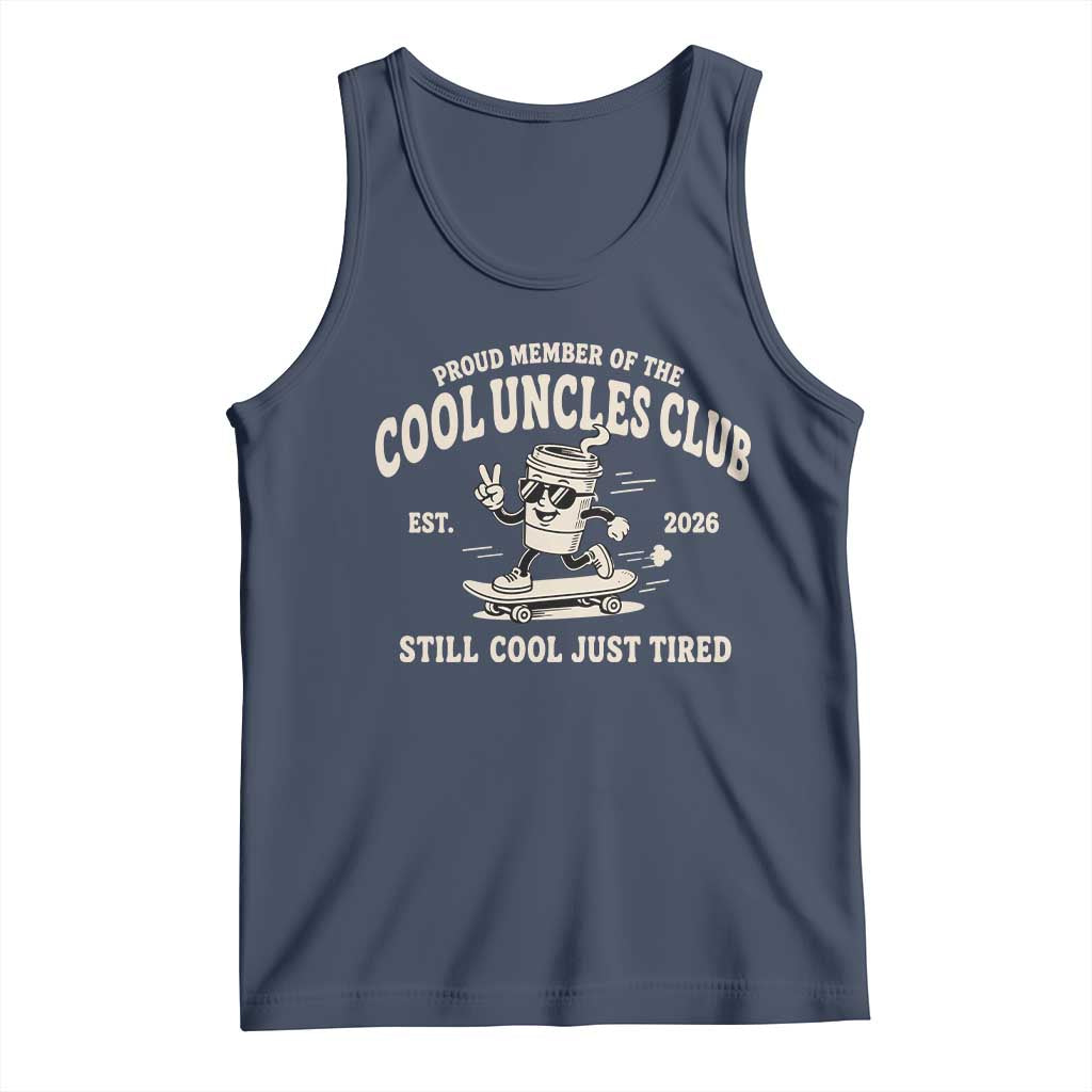 Cool Uncles Club Tank Top Retro Skater Uncle Still Cool Just Tired
