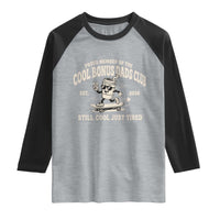 Cool Bonus Dads Club Raglan Shirt Retro Skater Fatherhood Still Cool Just Tired Funny Step Dad Gifts