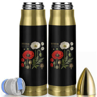 Summer Red Poppy Flower Botanical Poppies Vintage Print Memorial Day Floral Graphic Bullet Tumbler