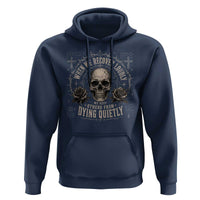 Addiction Recovery Hoodie When We Recover Loudly Vintage Skull Graphic