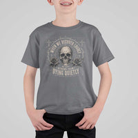 Addiction Recovery T Shirt For Kid When We Recover Loudly Vintage Skull Graphic