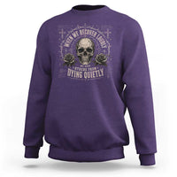 Addiction Recovery Sweatshirt When We Recover Loudly Vintage Skull Graphic