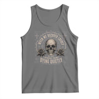 Addiction Recovery Tank Top When We Recover Loudly Vintage Skull Graphic