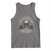 Addiction Recovery Tank Top When We Recover Loudly Vintage Skull Graphic