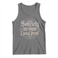 Sobriety Anniversary Tank Top Living Proof Sober Recovery Graphic