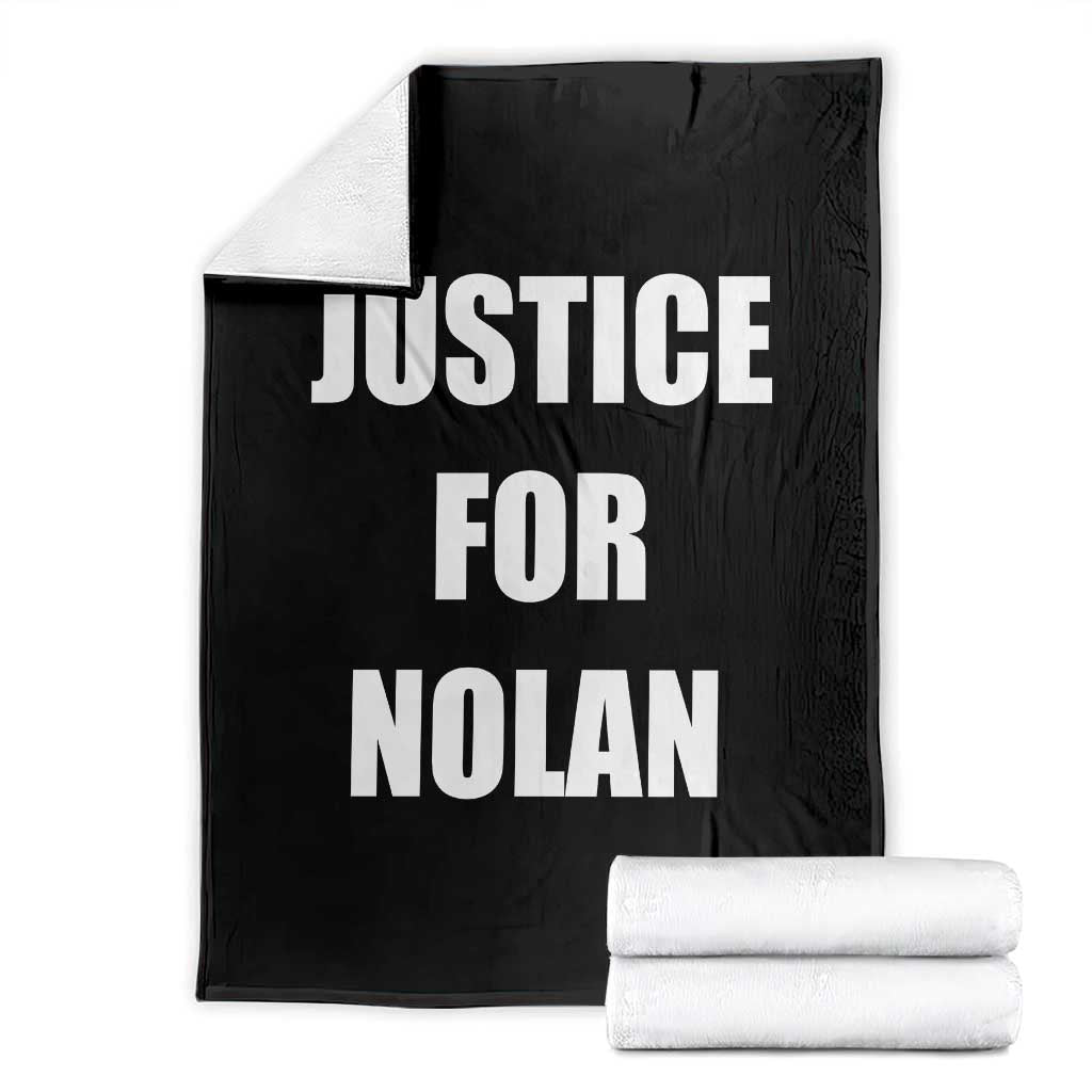 Justice for Nolan Throw Blanket Support and Rememberence Memorial