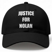 Justice for Nolan Baseball Cap Support and Rememberence Memorial