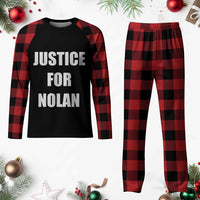 Justice for Nolan Plaid Pajama Set Support and Rememberence Memorial