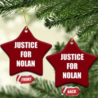 Justice for Nolan Ceramic Ornament Support and Rememberence Memorial