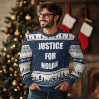 Justice for Nolan Ugly Christmas Sweater Support and Rememberence Memorial