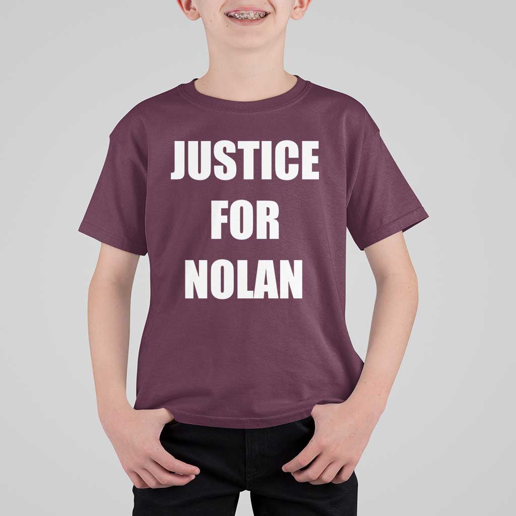 Justice for Nolan T Shirt For Kid Support and Rememberence Memorial