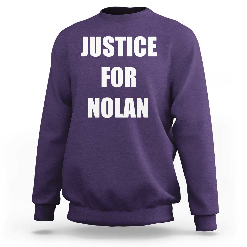 Justice for Nolan Sweatshirt Support and Rememberence Memorial