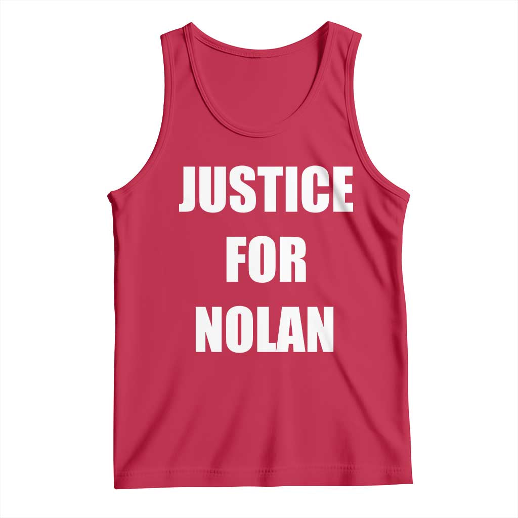 Justice for Nolan Tank Top Support and Rememberence Memorial